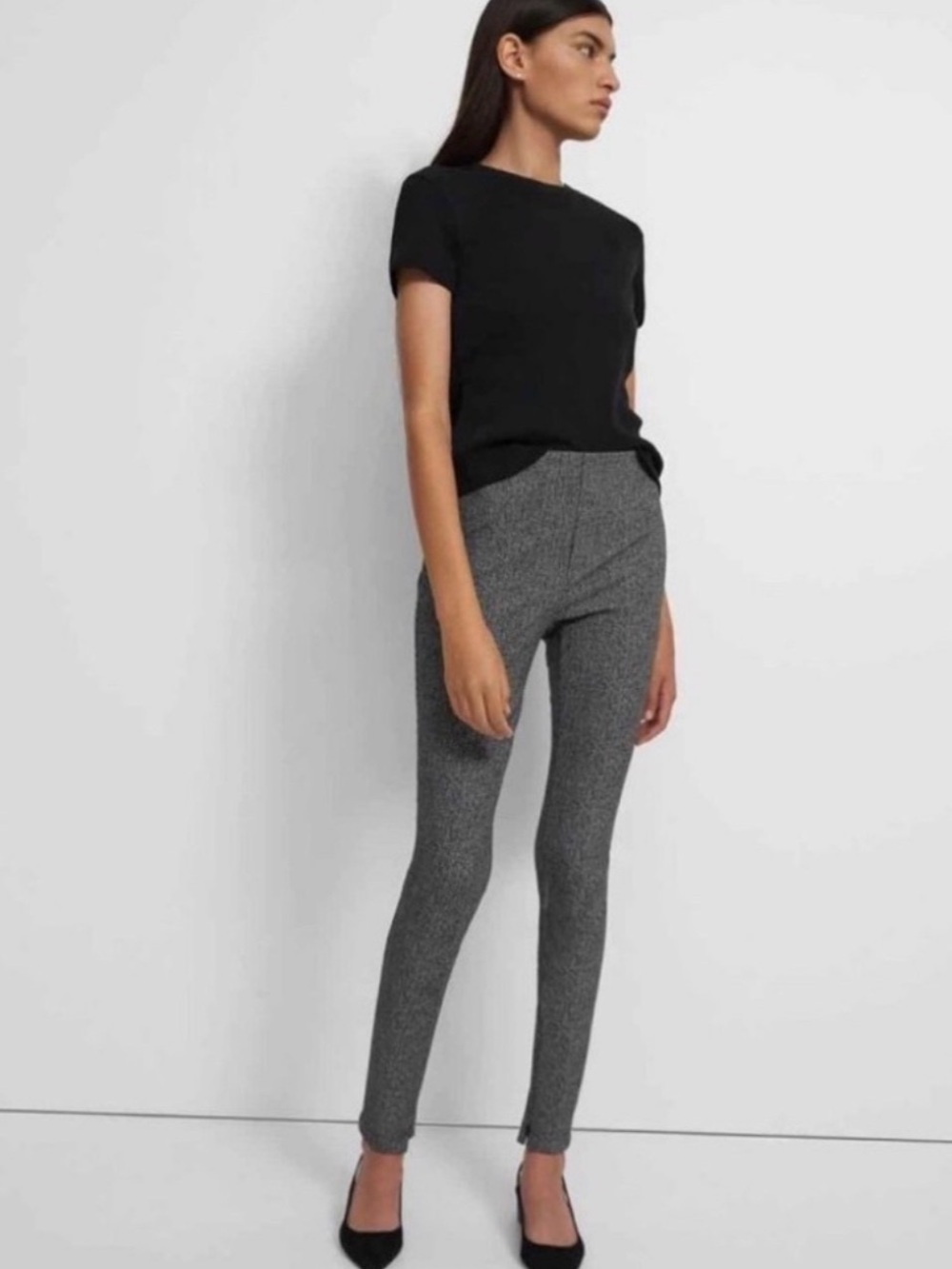 Theory Skinny Legging in Houndstooth Ponte